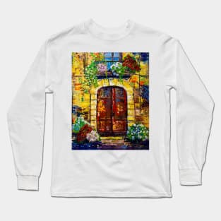 Castello d'empuries. The door to the old house Long Sleeve T-Shirt